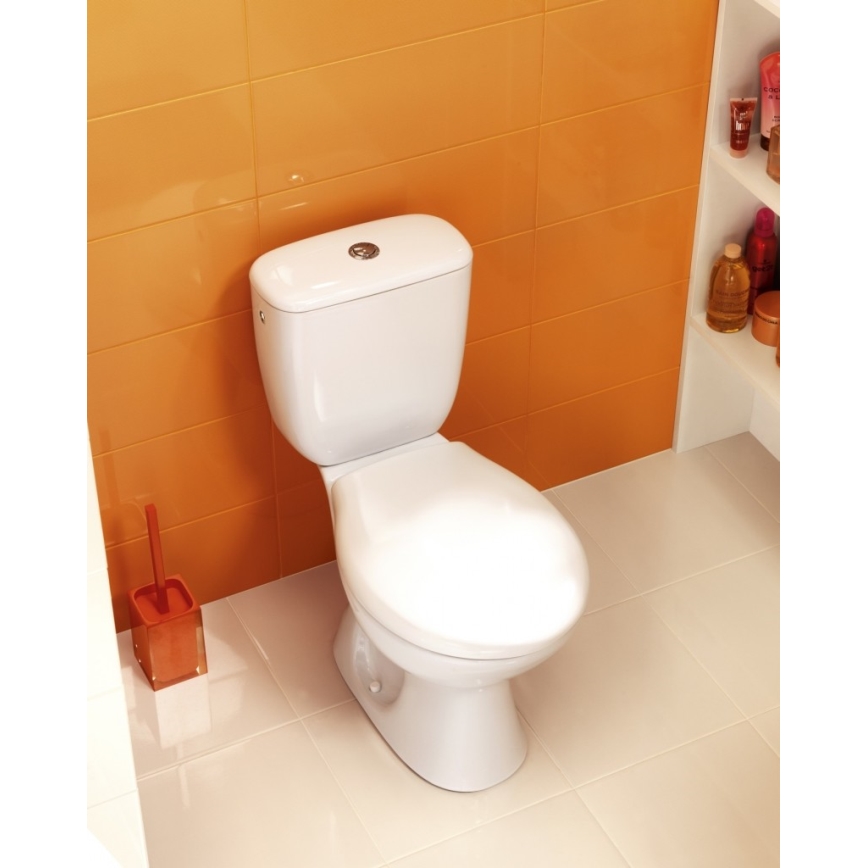 Cersanit K08-029 - Floor-standing toilet with a toilet seat PRESIDENT ceramics/white