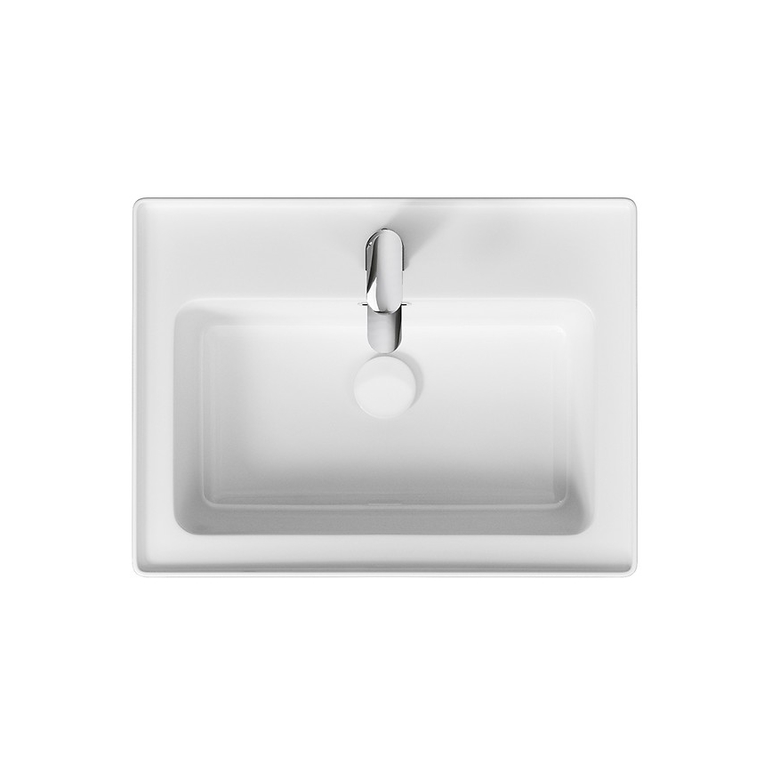 Cersanit K114-006 - Built-in washbasin CREA 44.5 x 60 cm, ceramic / glossy white