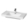 Cersanit K114-017 - CREA countertop/wall-hung washbasin 44.5 x 80.5 cm ceramic/glossy white