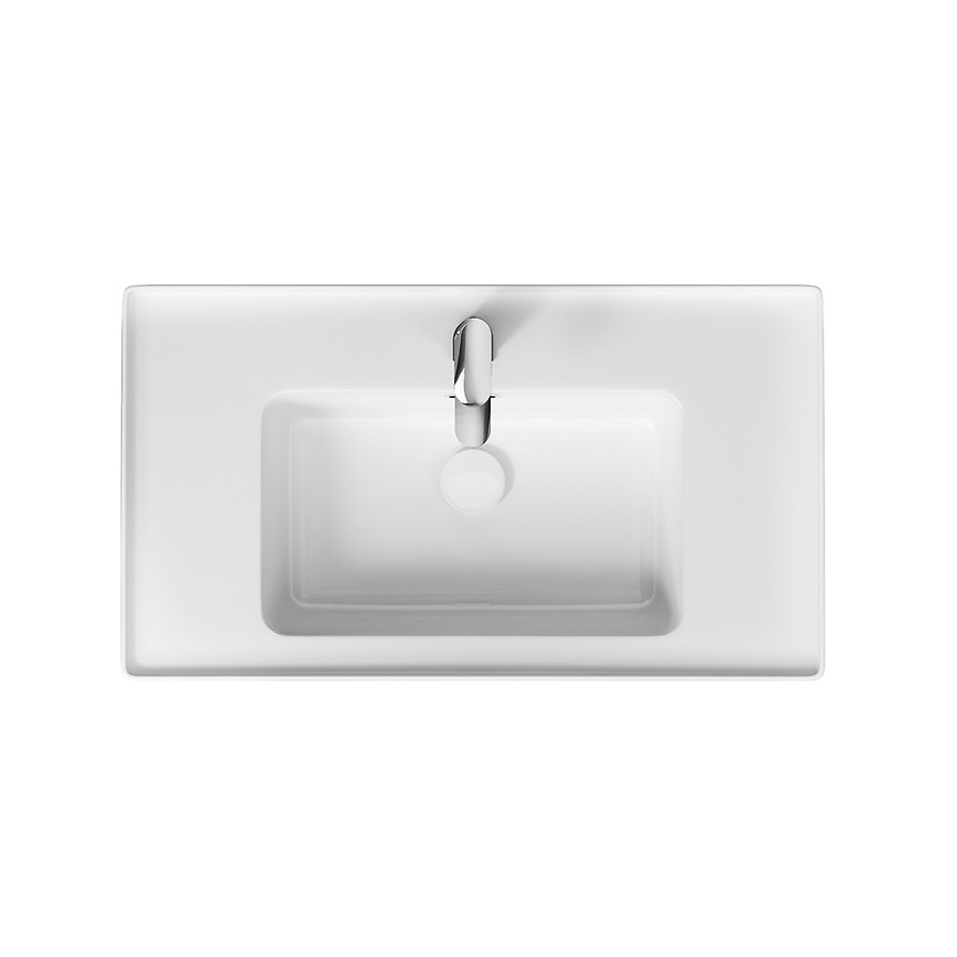 Cersanit K114-017 - CREA countertop/wall-hung washbasin 44.5 x 80.5 cm ceramic/glossy white