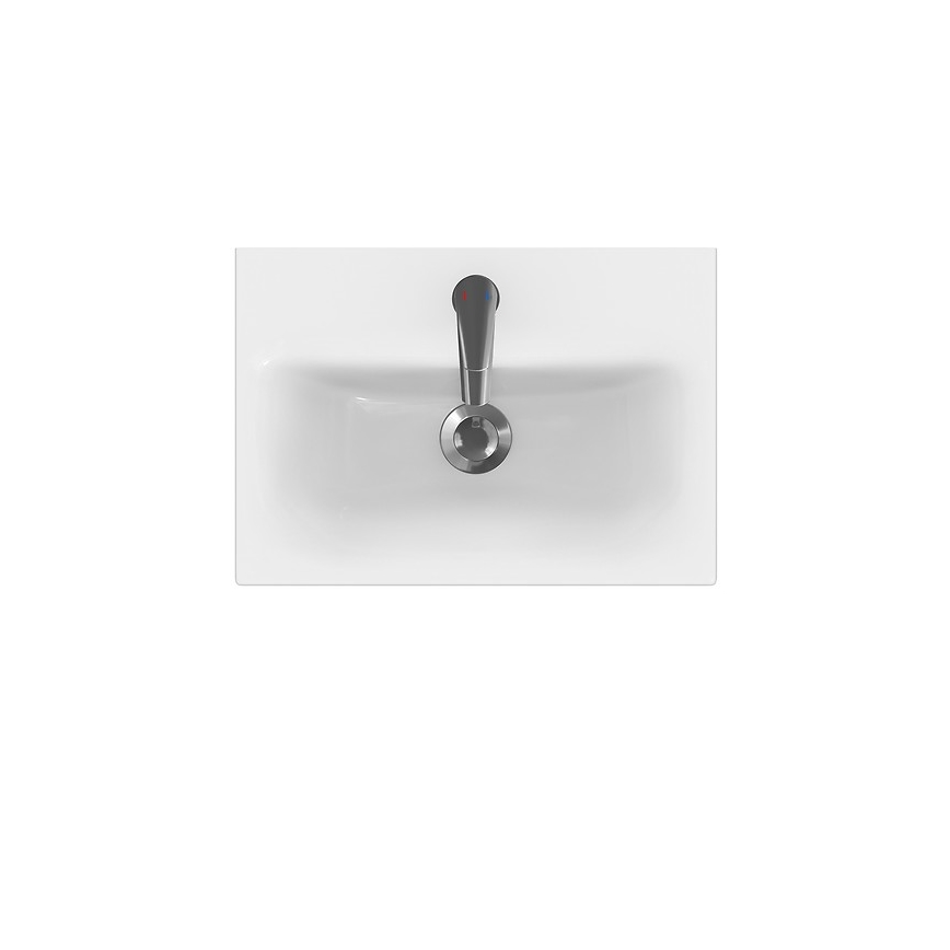 Cersanit K116-008 - Inset basin MODUO SLIM 35x50 cm ceramics/shiny white