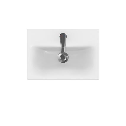 Cersanit K116-008 - MODUO SLIM Countertop/Wall-hung Basin 35x50 cm Ceramic/High-gloss White