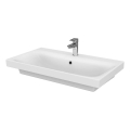 Cersanit K116-013-ECO - MODUO 45x80 cm Countertop/Wall-Mounted Washbasin, Ceramic, Glossy White