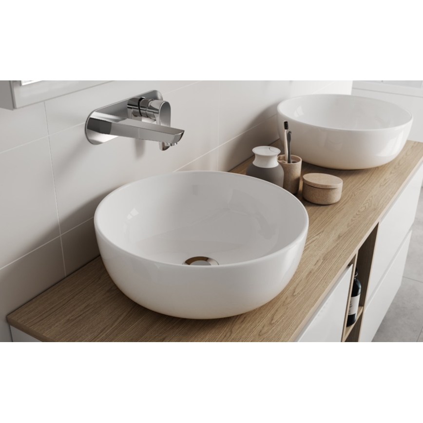 Cersanit K116-047-ECO - MODUO Countertop Basin Ø 35 cm, Ceramic / Glossy White