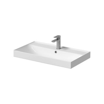 Cersanit K120-010 - Recessed washbasin LARGA 46x80,5 cm ceramic/glossy white