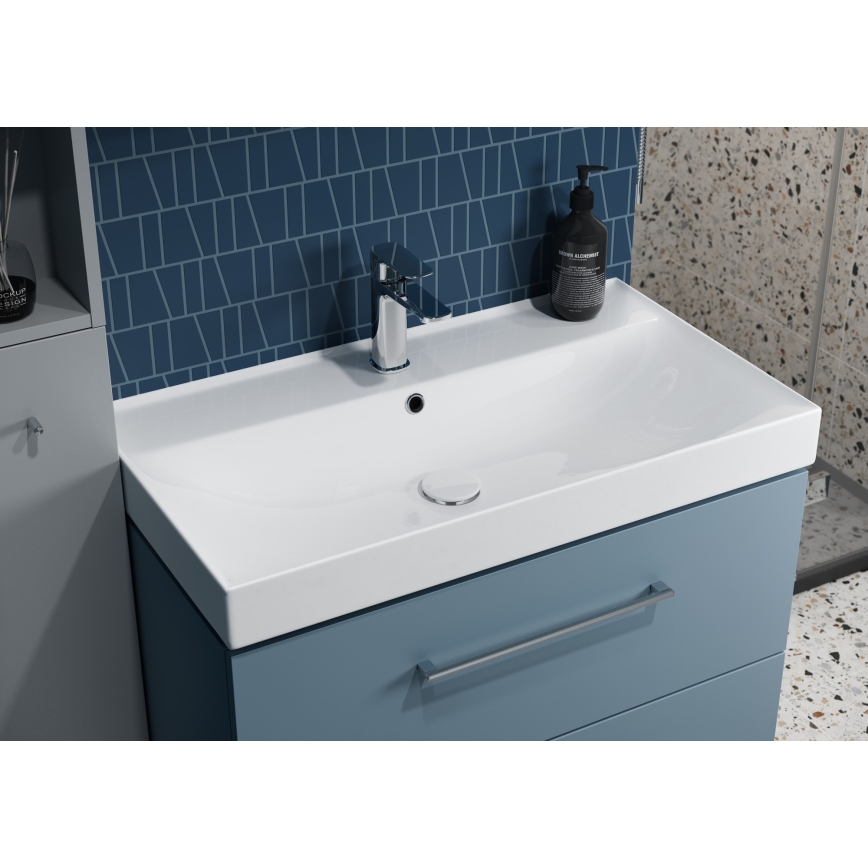 Cersanit K120-010 - Recessed washbasin LARGA 46x80,5 cm ceramic/glossy white