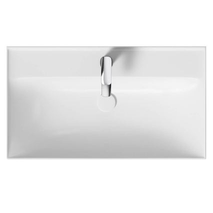 Cersanit K120-010 - Recessed washbasin LARGA 46x80,5 cm ceramic/glossy white