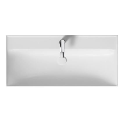 Cersanit K120-011 - Inset washbasin LARGA 46x100 cm ceramic/glossy white
