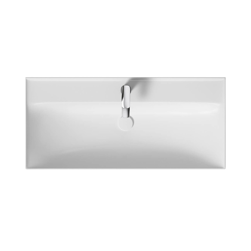 Cersanit K120-011 - Inset washbasin LARGA 46x100 cm ceramic/glossy white