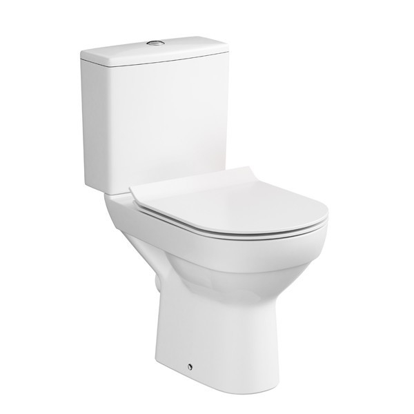 Cersanit K35-037 - Floor-standing toilet with CITY seat, ceramic/white