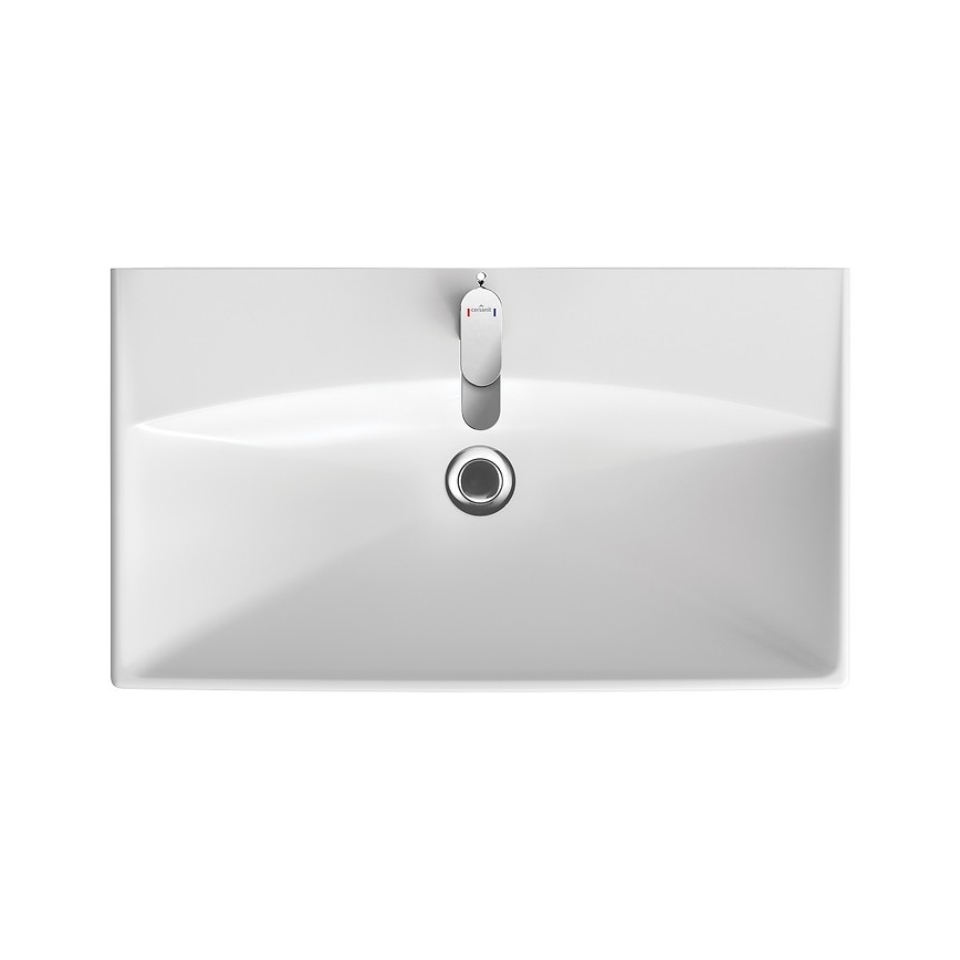 Cersanit K35-061 - Inset washbasin CITY 45,5x80,5 cm ceramic/glossy white