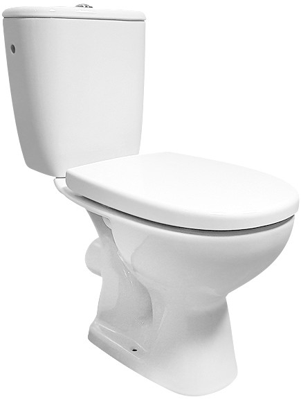 Cersanit K667-052 - Floor-standing toilet with ARTECO seat, ceramic/white