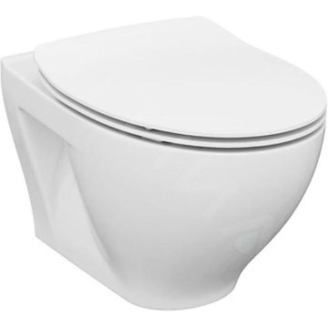 Cersanit K701-147 - Wall-hung toilet with toilet seat SAVIO ceramics/white