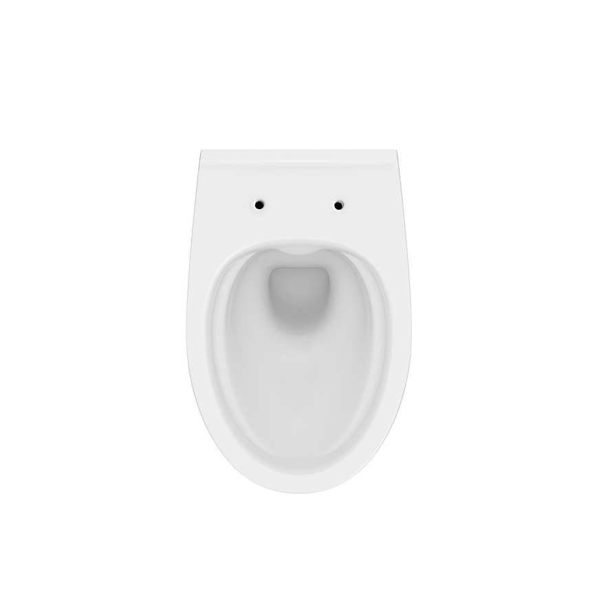 Cersanit K701-147 - Wall-hung toilet with toilet seat SAVIO ceramics/white