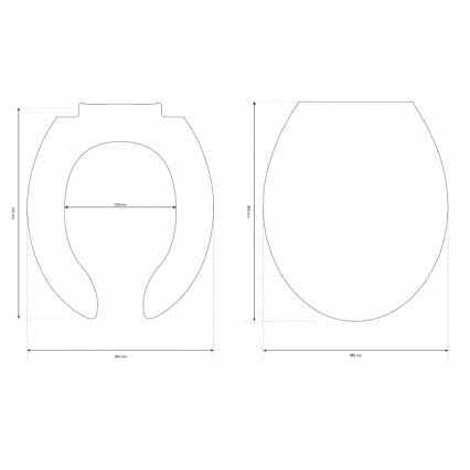 Cersanit K98-0002 - Toilet Seat for People with Disabilities ETIUDA