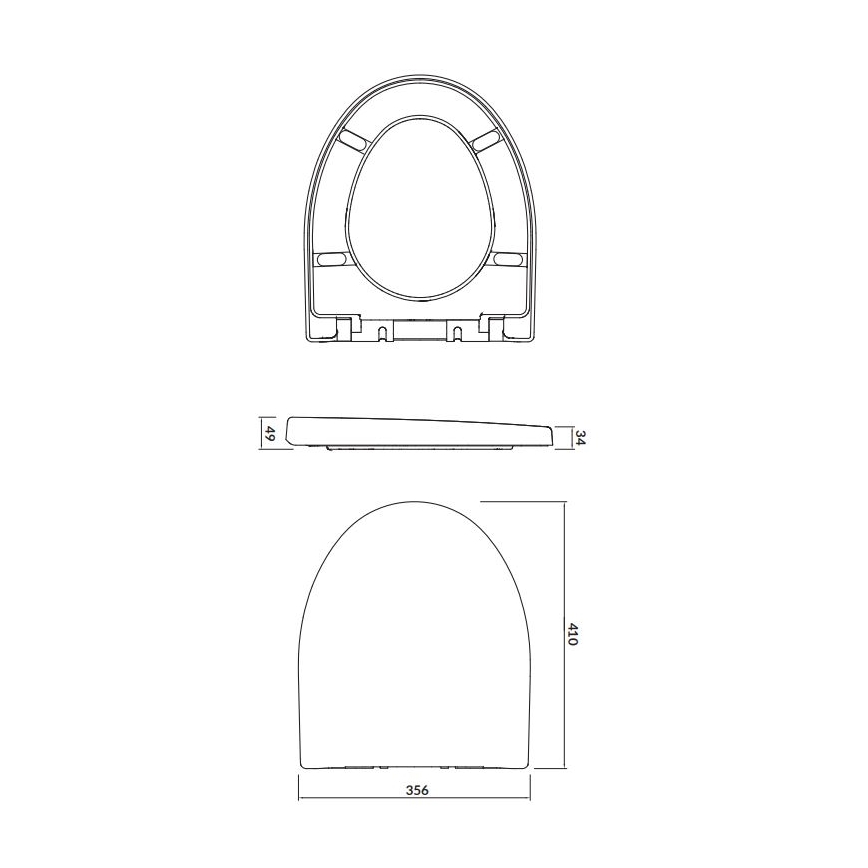 Cersanit K98-0122 - PARVA SoftClose Toilet Seat, White