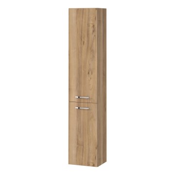 Cersanit S1003-001 - NIKO Wall-Mounted Bathroom Cabinet 140x30 cm, Walnut