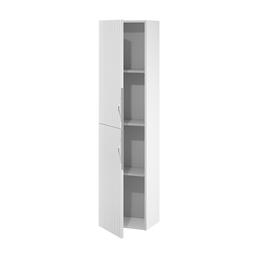 Cersanit S1015-010 - TIRSO Wall-Mounted Bathroom Cabinet 40x160x30 cm Matte White
