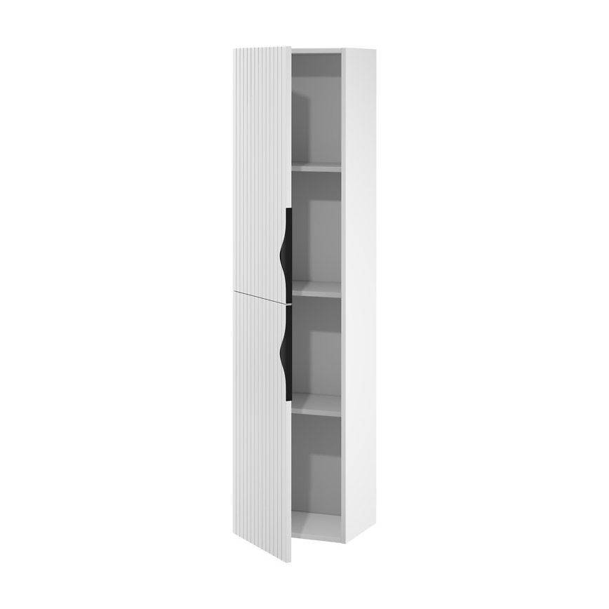 Cersanit S1015-010 - TIRSO Wall-Mounted Bathroom Cabinet 40x160x30 cm Matte White