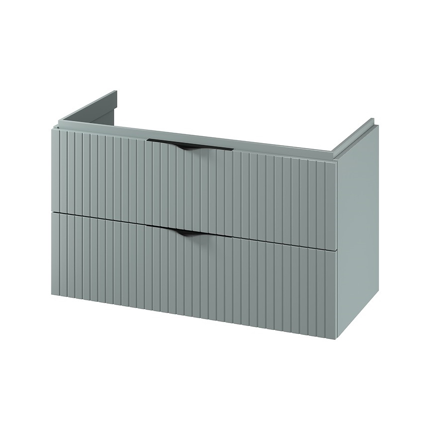 Cersanit S1015-012 - TIRSO Wall-mounted Under-sink Bathroom Cabinet 100x55x45 cm, Mint