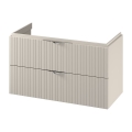 Cersanit S1015-013 - TIRSO 100x55x45 cm Wall-Mounted Under-Sink Bathroom Cabinet, Beige