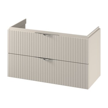 Cersanit S1015-013 - TIRSO 100x55x45 cm Wall-Mounted Under-Sink Bathroom Cabinet, Beige