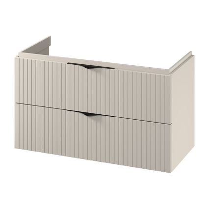 Cersanit S1015-013 - TIRSO 100x55x45 cm Wall-Mounted Under-Sink Bathroom Cabinet, Beige