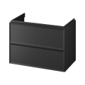 Cersanit S1017-003 - MILLE Wall-Mounted Under-Sink Bathroom Cabinet 80x55x45 cm, Black