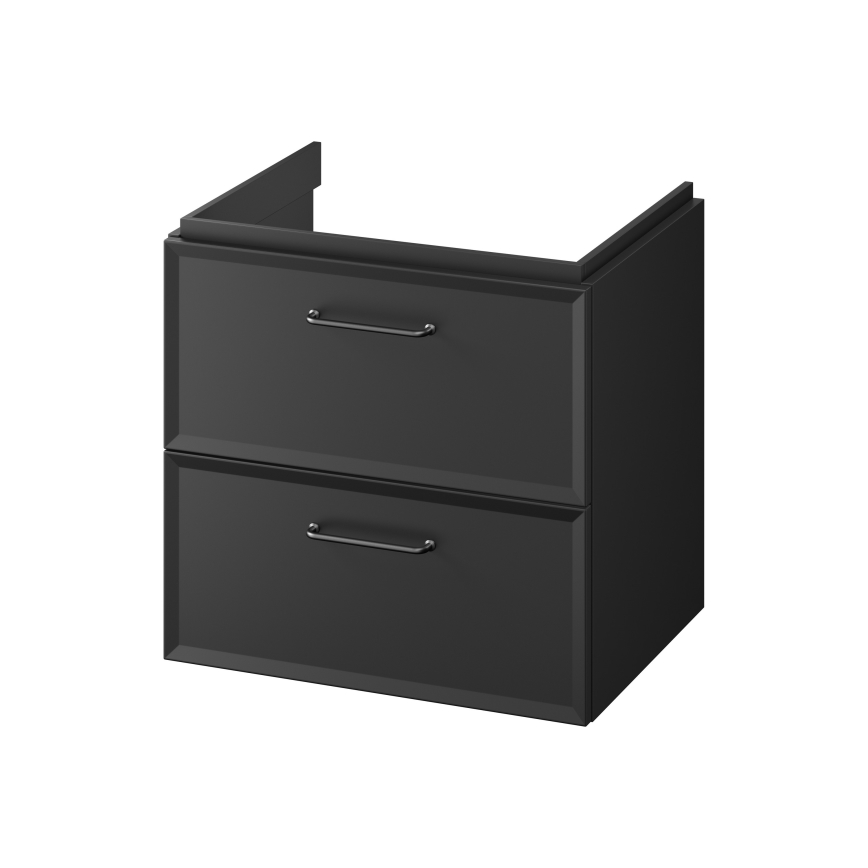 Cersanit S1021-002 - MILLE 60x45 cm Wall-mounted under-sink bathroom cabinet, Black