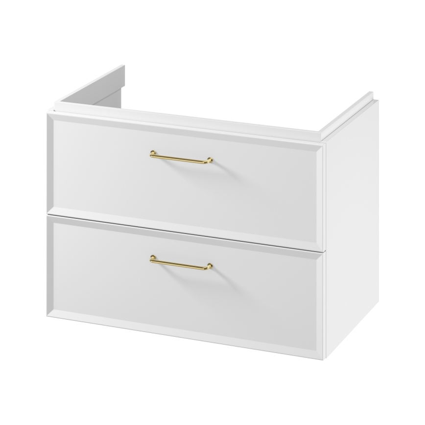 Cersanit S1021-004 - MILLE Wall-Mounted Under-Sink Bathroom Cabinet 80x55x45 cm White