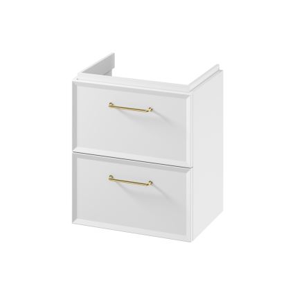 Cersanit S1021-005 - MILLE SLIM 50x35 cm wall-mounted under-sink bathroom cabinet white