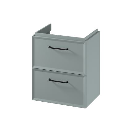 Cersanit S1021-007 - MILLE SLIM 50x35 cm Wall-Mounted Under-Sink Bathroom Cabinet, Mint