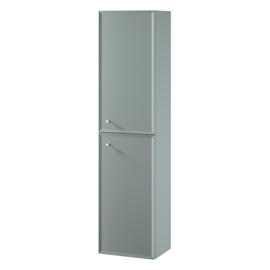 Cersanit S1021-012 - MILLE wall-mounted bathroom cabinet 40x160x30 cm mint green