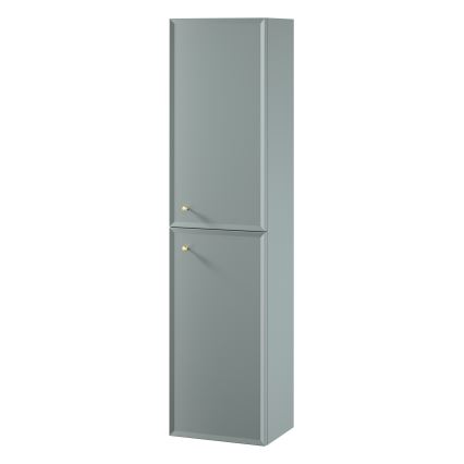 Cersanit S1021-012 - MILLE wall-mounted bathroom cabinet 40x160x30 cm mint green