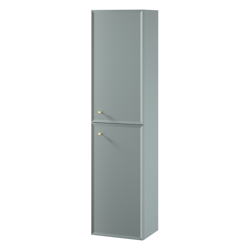 Cersanit S1021-012 - MILLE wall-mounted bathroom cabinet 40x160x30 cm mint green