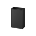 Cersanit S1022-003 - MILLE 40x22 cm Wall-Mounted Under-Sink Bathroom Cabinet, Black
