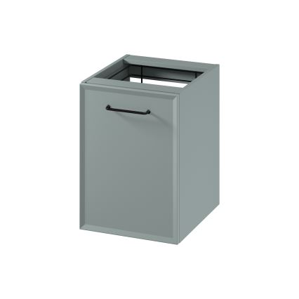 Cersanit S1022-010 - Wall-mounted bathroom cabinet with laundry hamper MILLE 40x55x45 cm mint