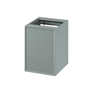 Cersanit S1022-010 - Wall-mounted bathroom cabinet with laundry hamper MILLE 40x55x45 cm mint