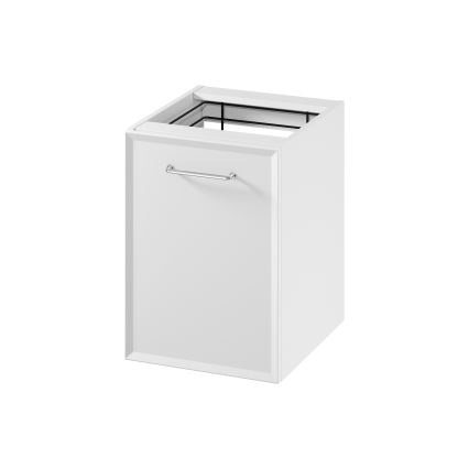 Cersanit S1022-011 - MILLE wall-mounted bathroom cabinet with built-in laundry hamper 40x55x45 cm white