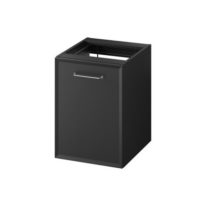 Cersanit S1022-012 - MILLE wall-hung bathroom cabinet with integrated laundry hamper 40x55x45 cm black