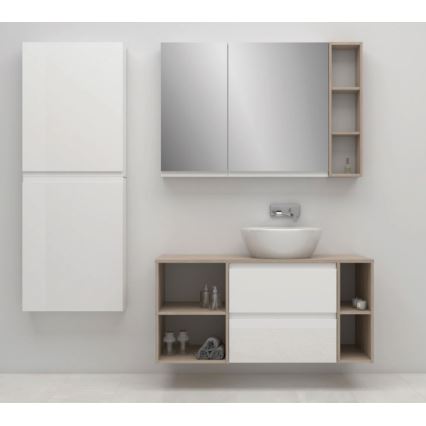 Cersanit S590-030 - Mirror bathroom cabinet MEDDIE 80x40 cm