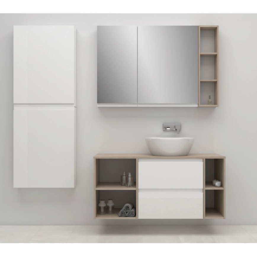 Cersanit S590-030 - Mirror bathroom cabinet MEDDIE 80x40 cm
