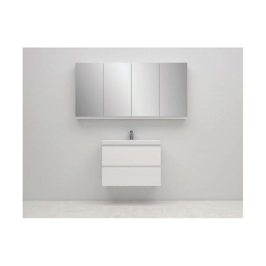 Cersanit S590-030 - Mirror bathroom cabinet MEDDIE 80x40 cm