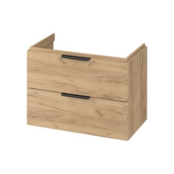 Cersanit S598-047-DSM - MALIKA Wall-hung under-sink bathroom cabinet 80x55x45 cm Oak