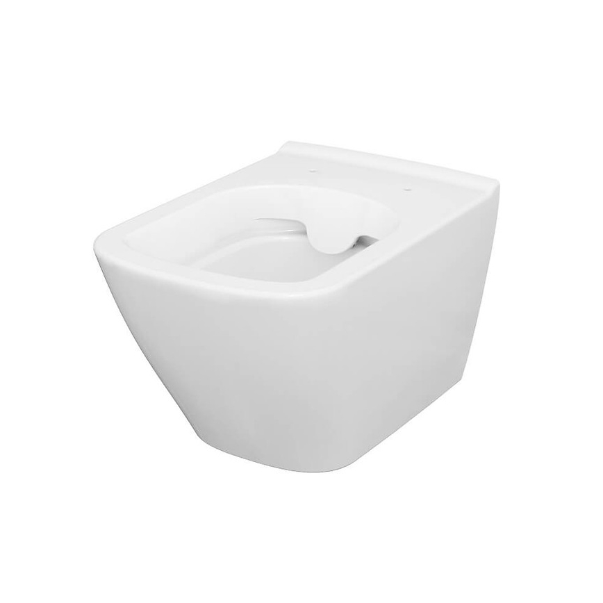 Cersanit S701-405 - Wall-hung toilet with toilet seat CITY SQUARE ceramics/white