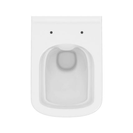 Cersanit S701-405 - Wall-hung toilet with toilet seat CITY SQUARE ceramics/white