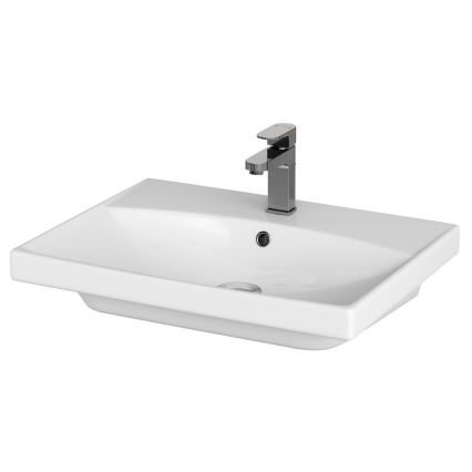 Cersanit S801-142-DSM - Hanging bathroom cabinet with a basin ELODY PLUS 46x60 cm white