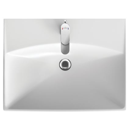 Cersanit S801-142-DSM - Hanging bathroom cabinet with a basin ELODY PLUS 46x60 cm white