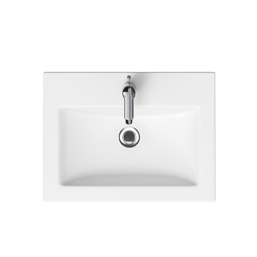 Cersanit S801-147-DSM - Hanging bathroom cabinet with a basin ELODY 46x60 cm white