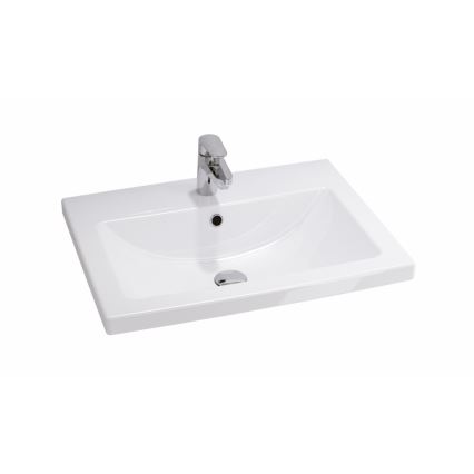 Cersanit S801-147-DSM - Wall-mounted bathroom vanity with sink LARA 60x45 cm white
